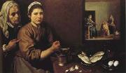Diego Velazquez Le Christ dans la maison de Marthe et Marie (df02) oil painting reproduction